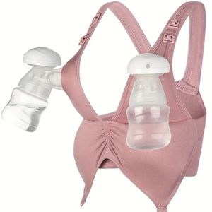 Pink Nursing Sports Bra
